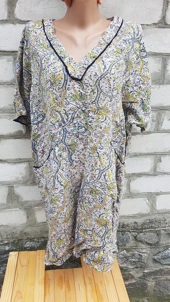 Women Jigsaw Dress Grey Viscose 38 / M / 46 #9LJG