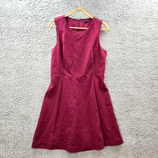 Tokito Womens A-line Dress Size 12 Burgundy Sleeveless Round Neck