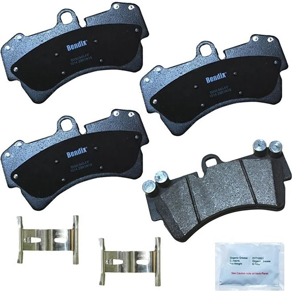 Juego de 2 pastillas de freno delanteras traseras BENDIX PREMIUM LIBRE DE COBRE para Audi Q7 2007-2015 Foto 2 de 3