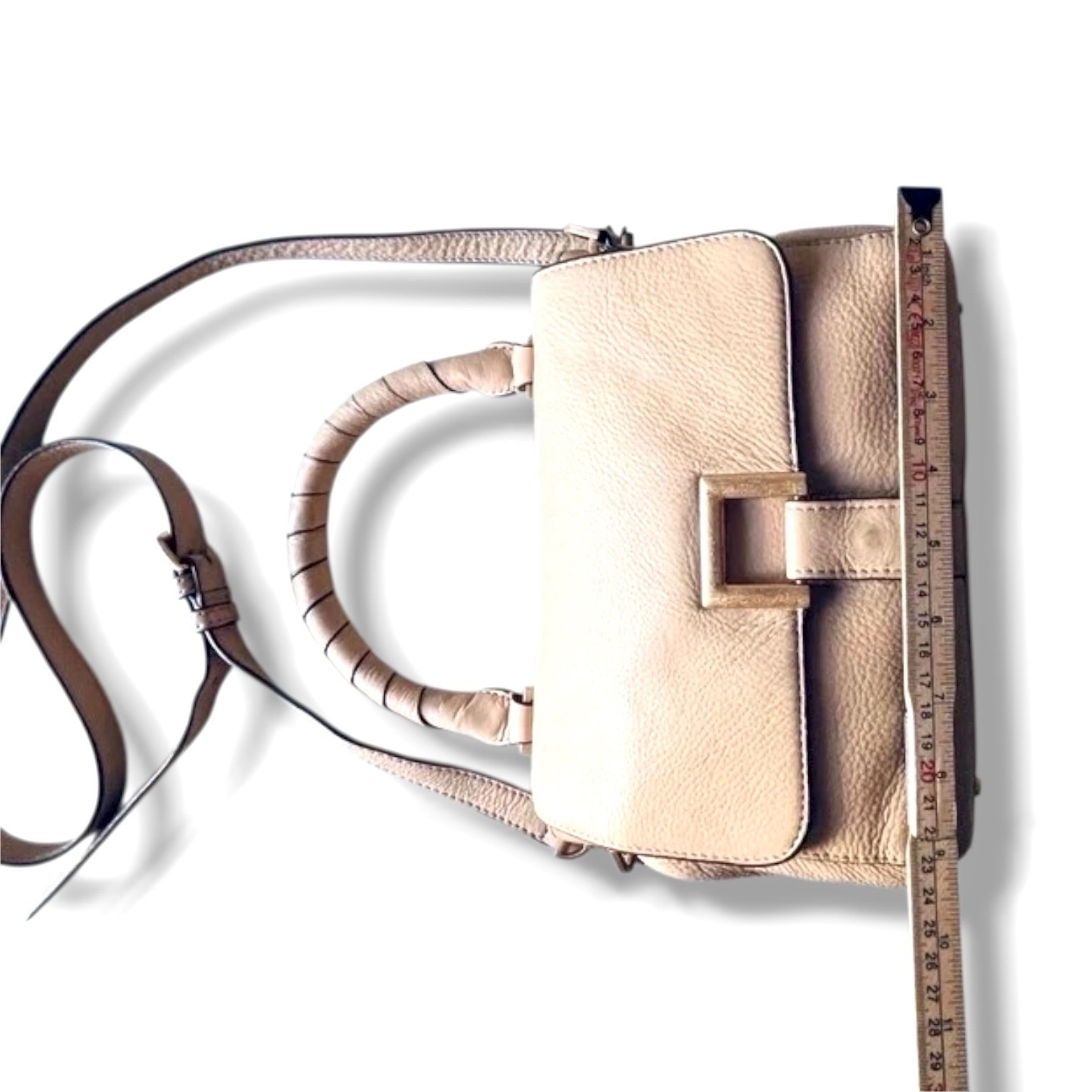 DKNY Genuine Leather Beige Shoulder Bag image 5
