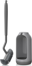 Toilet Bowl Brush Holder Set: Deep Cleaning Silicone Toilet Cleaner Scrubber und