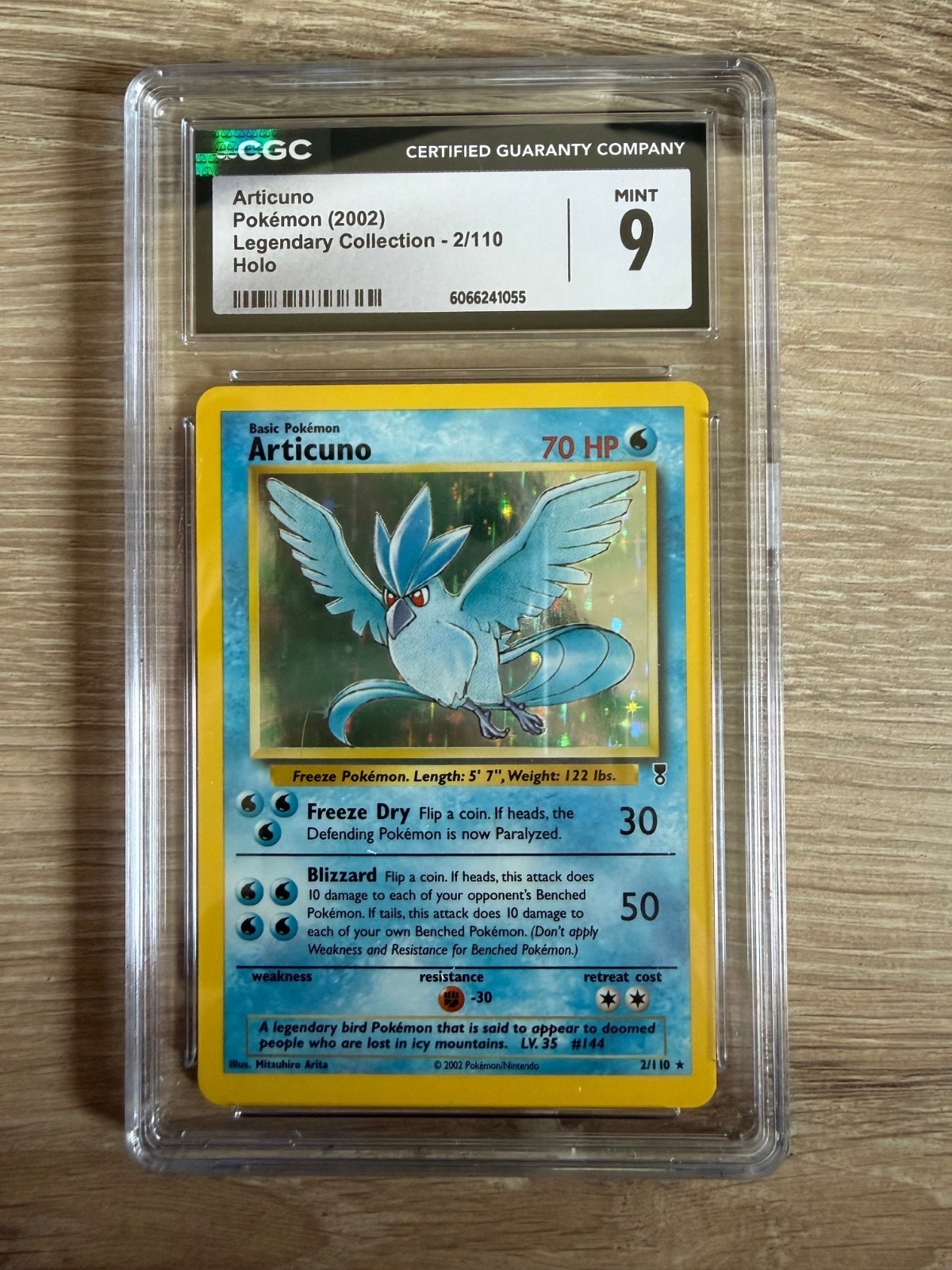 CGC 9 MINT Articuno 2002 Legendary Collection 2/110 Holo Pokemon Card