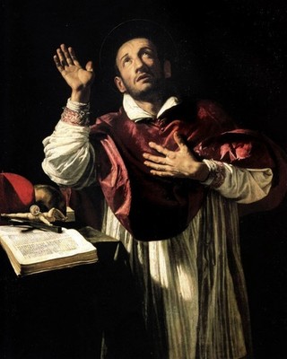 ST. CHARLES BORROMEO Catholic print picture poster print Home Decor