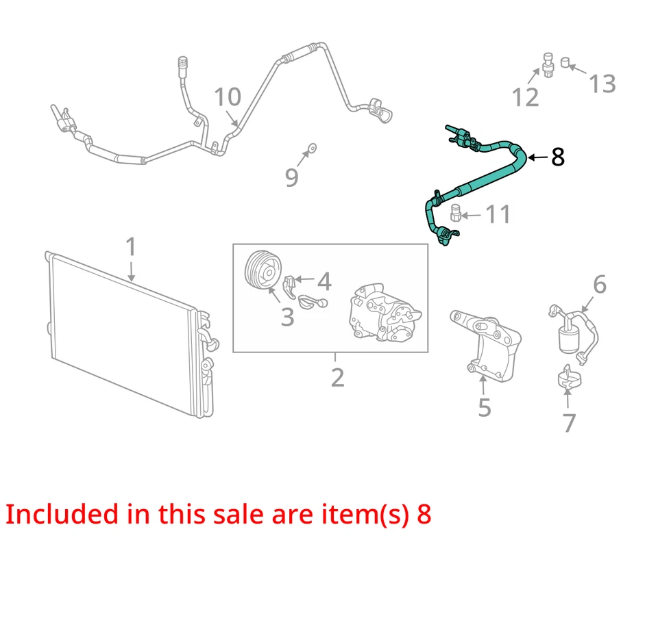 SE ADAPTA A MANGUERA SATURN VUE 2004-2005 ASM, A/C CMPR 10356825 - NUEVO OEM 10356825 Foto 2 de 3