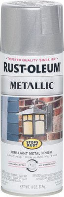 7271830 Stops Rust Metallic Spray Paint, 11 Oz, Silver