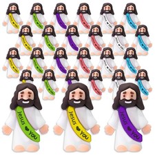 PASDUCHAS 100 Pack Little Jesus Figures Loves You, Tiny Mini Jesus Figurines ...