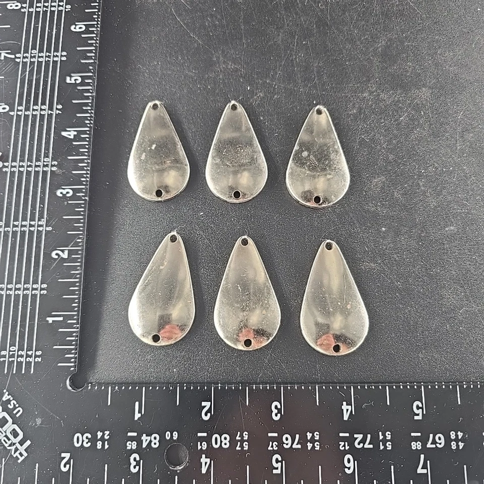 Lote de 6 cucharas de salmón Luhr Jensen Steelhead clásicas en blanco 1/2 oz 1,75" x 1" Foto 4 de 4