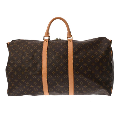Louis Vuitton Keepall M41414 Boston Bag Monogram Canvas Brown #WB4088