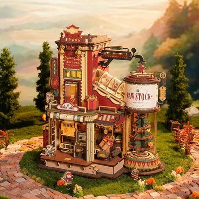 ROKR 3D Puzzle Weihnachtstraum Geschenkemanufaktur Holz-Musikbox Bauspielzeug