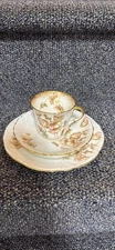 Rare Antique Aynsley Trio Teacup Set poppy 1895+ in date