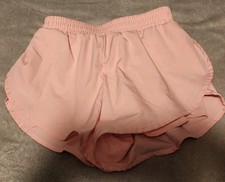 Shein Women's Medium US 4 Pink High Waisted Pull On Athletic Shorts New