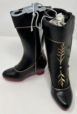 Disney Frozen Princess Anna Costume Cosplay Boots Girl  s Size 7/8