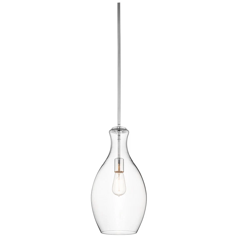 Kichler 42047CH Everly 1-Light 8.75" Pendant in Chrome - Image 2 of 2