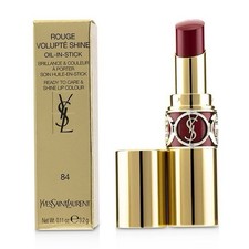 YSL Rouge Volupte Shine Lipstick 84 Red Cassandre. New In Box.