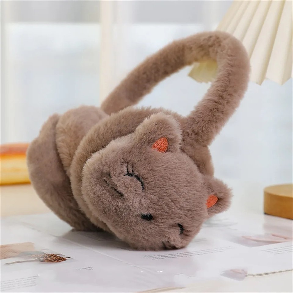 Cartoon Cute Rabbit Cat Bear Winter Warm Ear Muffs Cartoon Children ...