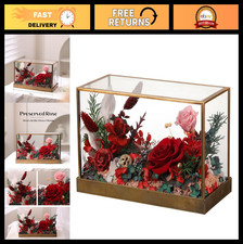 Real Preserved Roses in Glass Dome - Valentine's Day Gifts for Her, Wife, Girlfr