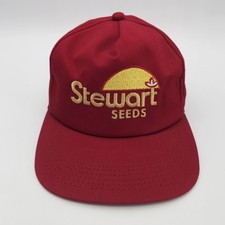 Vintage Stewart Seeds K-Products Farmer Snapback Hat