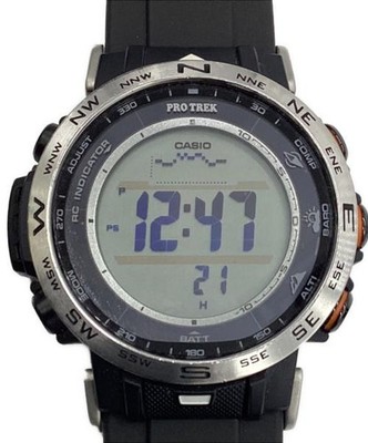 Casio Pro Trek PRW-30-1AJF Solar Radio Men's Steel & Silicone Watch