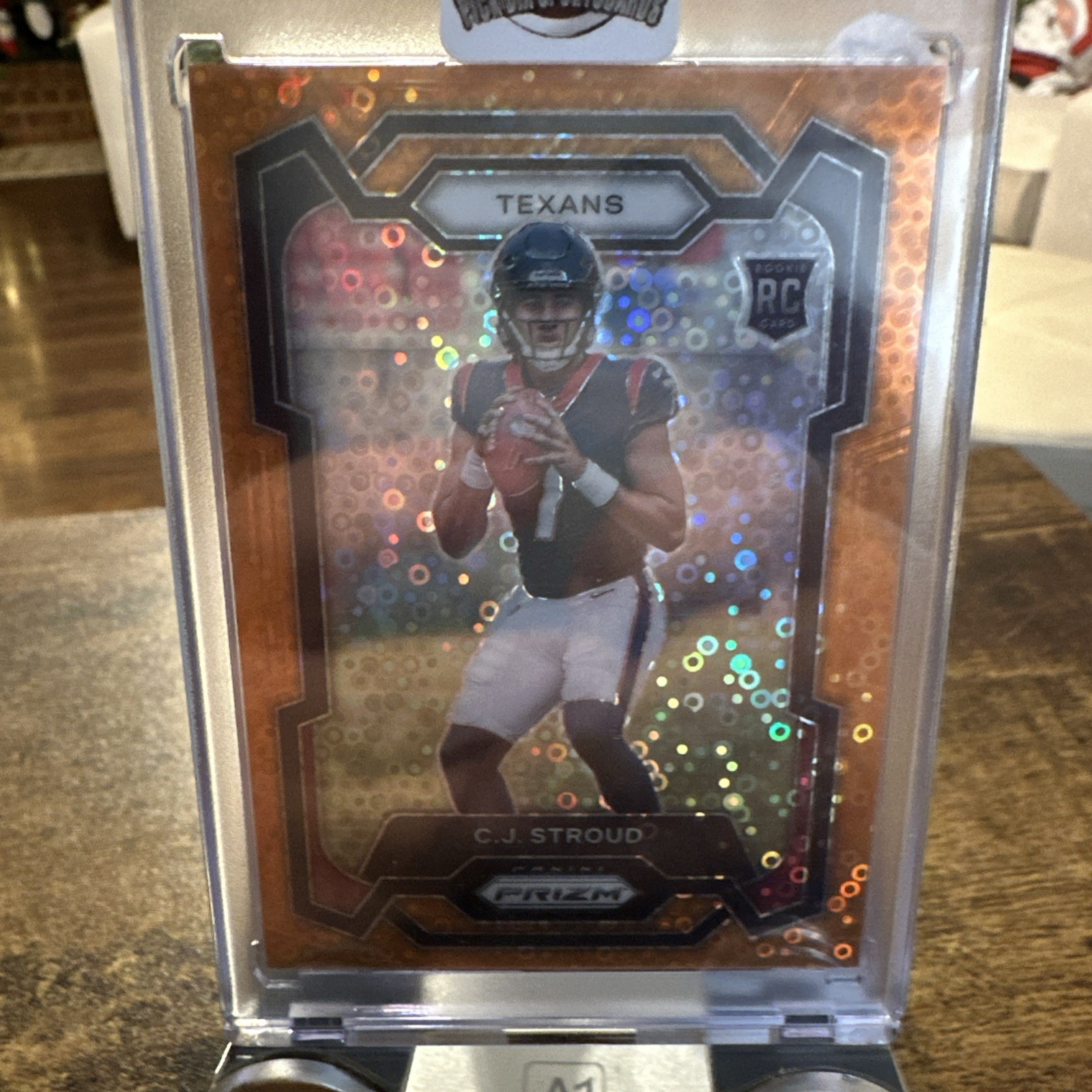 2023 Panini Prizm CJ Stroud Rookie Orange Disco Prizm RC #339 Texans
