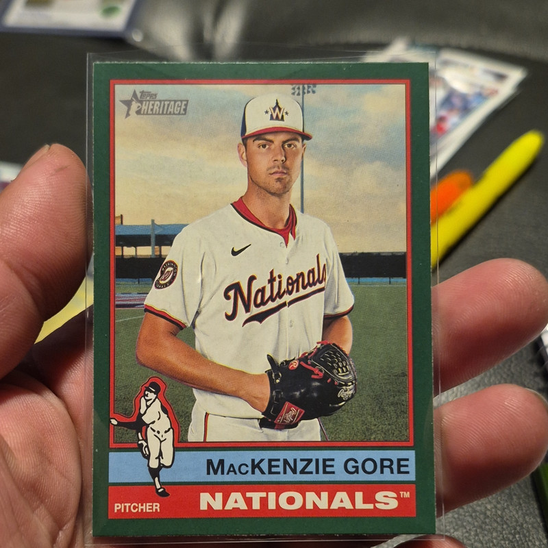 Topps 2025 Heritage Baseball MacKenzie Gore Base Set Washington Nationals #467
