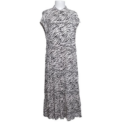 Laura Torelli Collection, Blusenkleid, Größe: L, Beige/Schwarz, Viskose #TqL