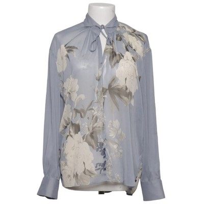 The Primark Edit, Bluse, Größe: 38, Blau/Weiß, Polyester, Blumen, Damen #gb0