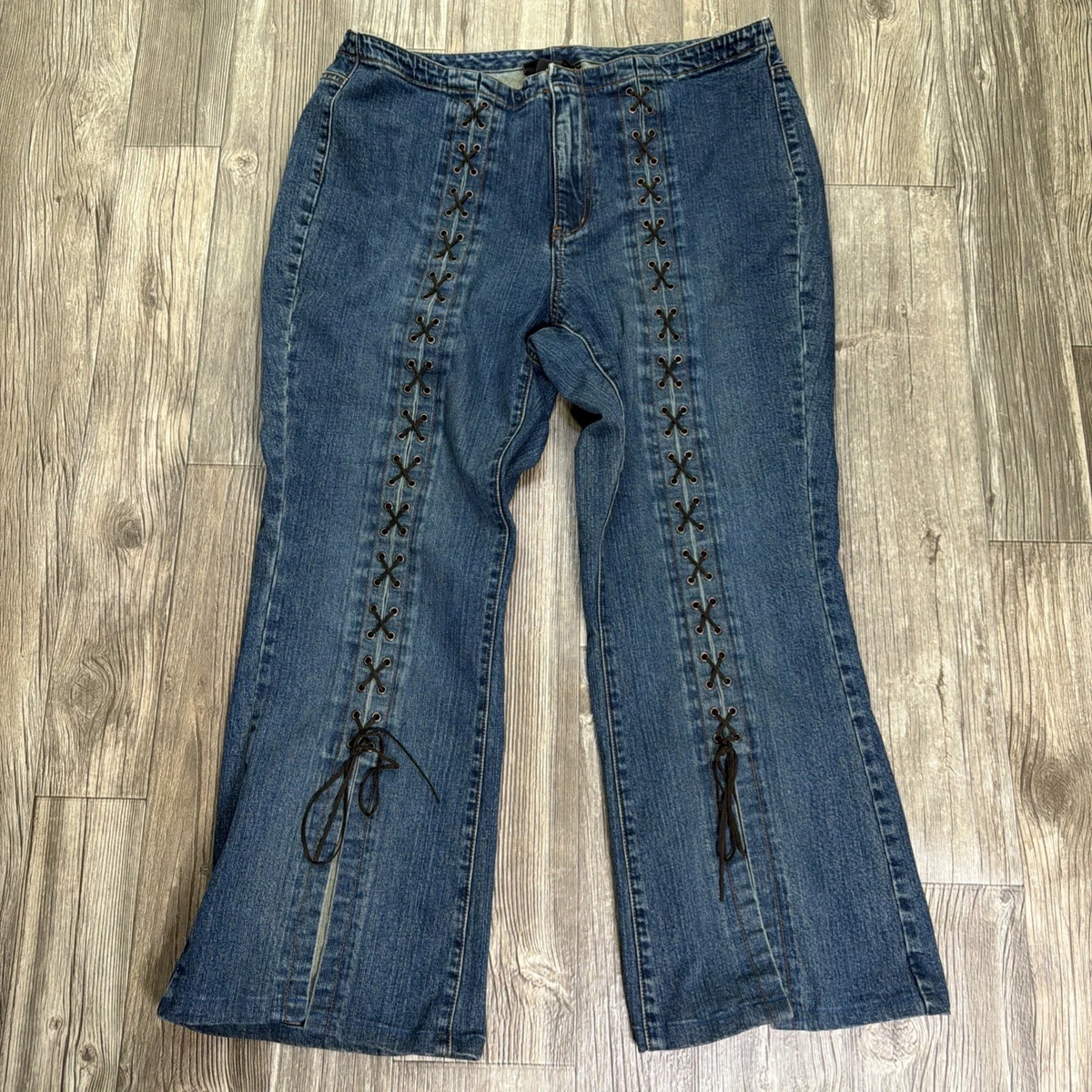 Lace Up Jeans for Women for sale | eBay