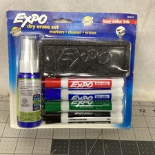 EXPO Low Odor Dry Erase Marker Starter Set, Chisel Tip, Assorted, Whiteboard Er