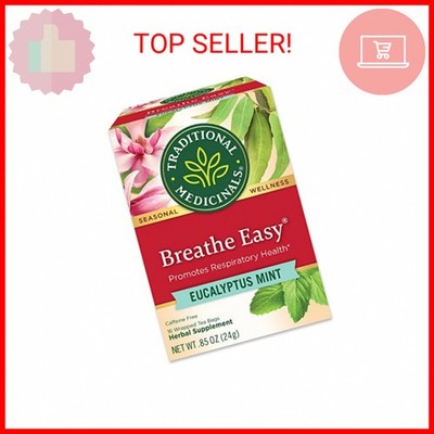 Traditional Medicinals Tea, Organic Breathe Easy, Promotes Respiratory Health, 1