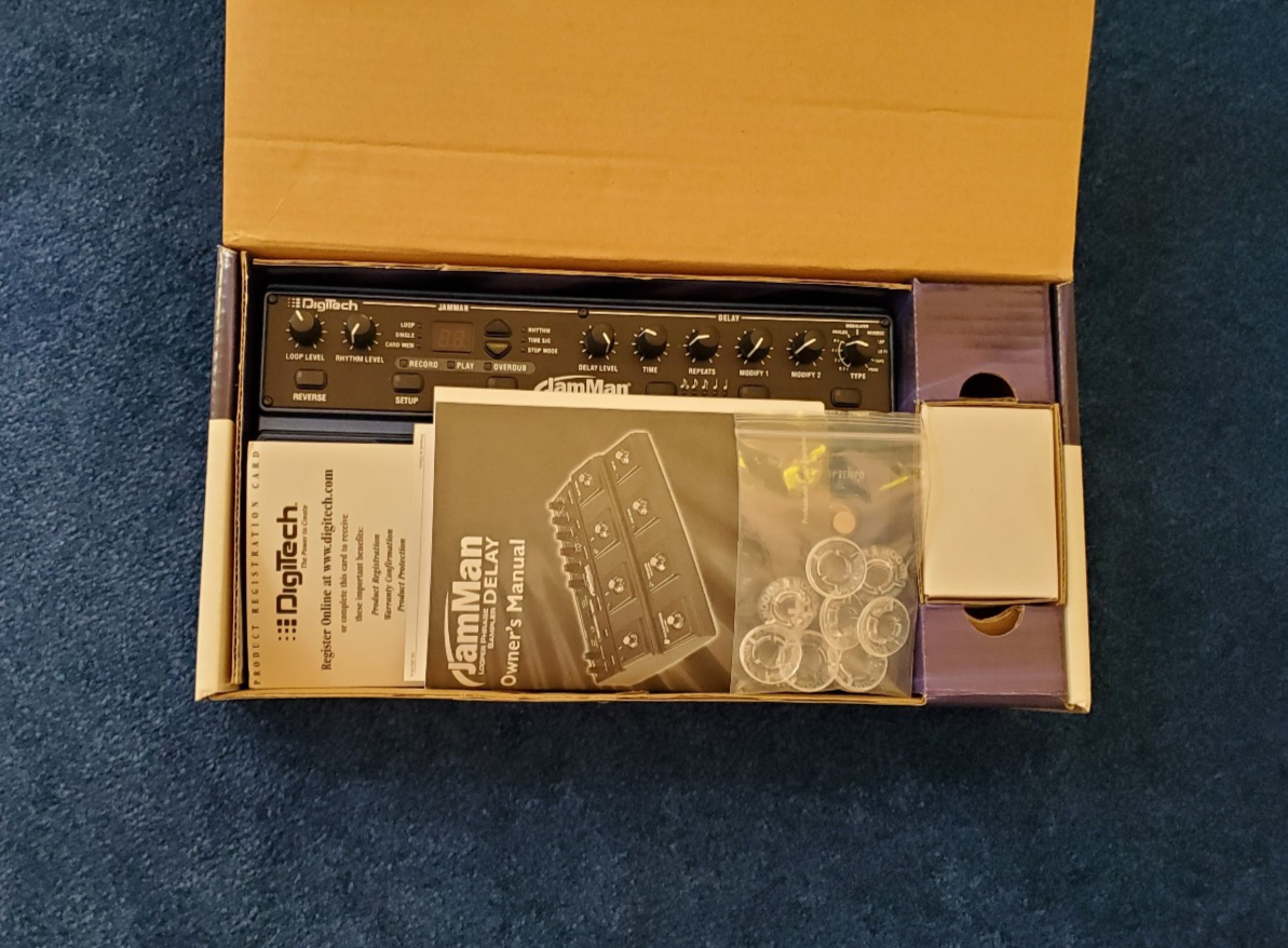 Digitech - JamMan Delay Looper - Original Hardwire USA made - open