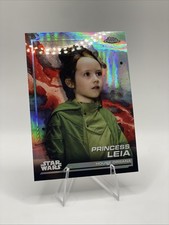 Princess Leia 2024 Topps Chrome Star Wars Refractor 69 Young