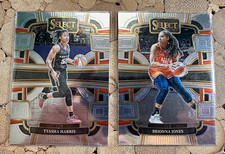Panini Select 2024 WNBA Connecticut Sun 2-Card Lot Harris/Jones #31 #88