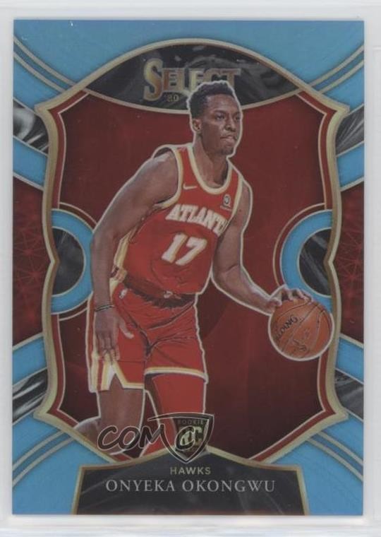 2020-21 Panini Select Concourse Light Blue Prizm 113/299 Onyeka Okongwu #66 12fr
