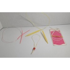 Lot of 4 Circular Knitting Needles Mixed Sizes Only One Branded w Packaging