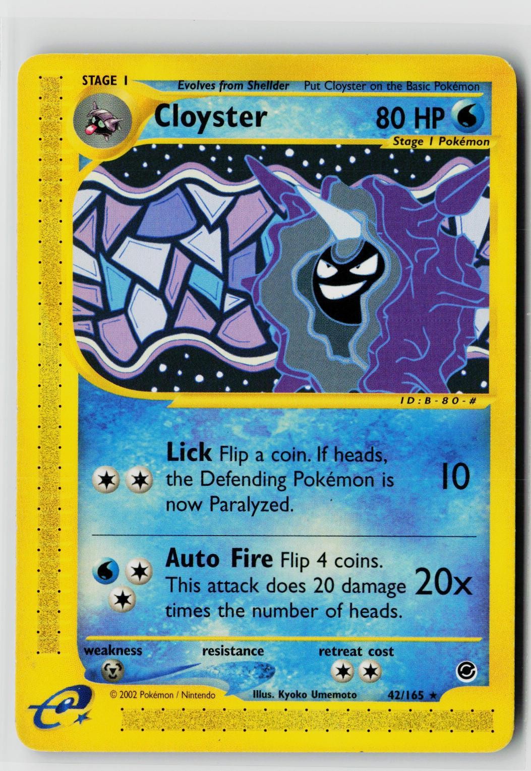 Pokemon Expedition #042/165 Cloyster (42) Rare