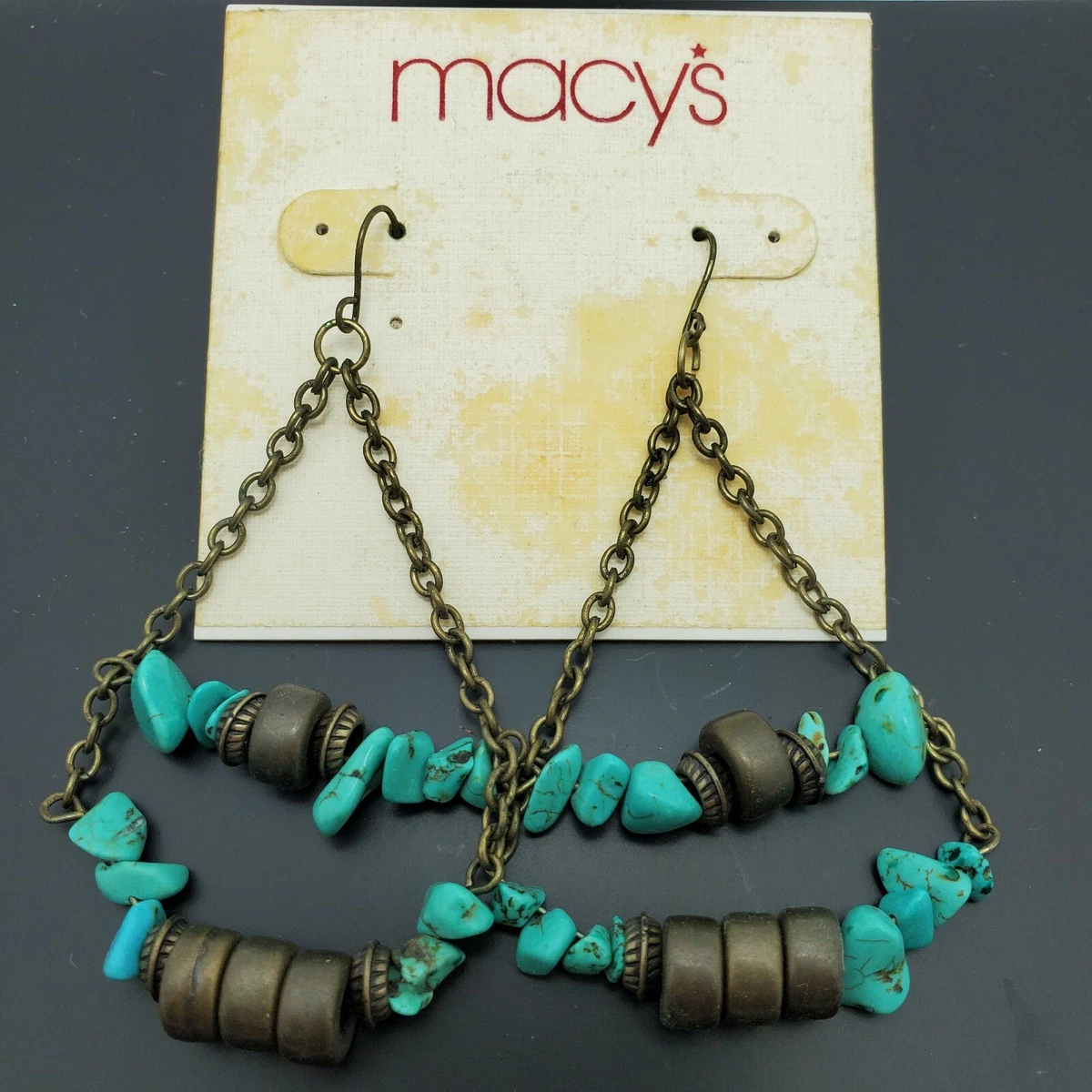 Macy's 2024 turquoise earrings