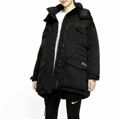 Nike Sportswear 3M Womens Sz L Parka Jacket Down Fill City Ready CZ1141 010 $325