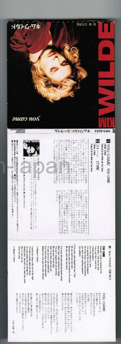 KIM WILDE You Came / Stone JAPAN 3
