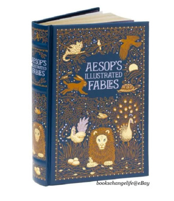 AESOP'S ILLUSTRATED FABLES by Aesop Leather Bound Brand New Collectible Sealed