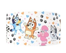 3 inch Grosgrain Ribbon HAIR BOWS 1238510 Bluey Cartoon dog dots