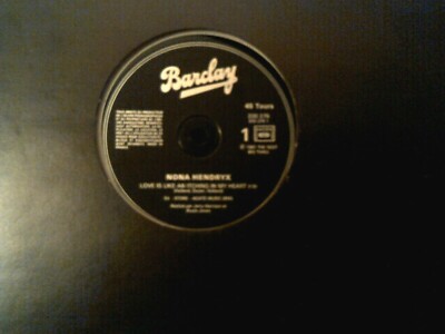 NONA HENDRYX (LaBelle) 12'' single  LOVE IS LIKE AN ITCHING IN MY HEART Import