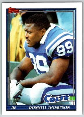 レアCD SPRITS OF 1991 THE COLTS RALEIGH 1991 TOPPS DONNELL THOMPSON INDIANAPOLIS COLTS #344 | eBay