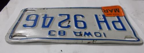 1983 Iowa Motorcycle License Plate #PH 9246 (PLT1) - 第 3/4 張圖片