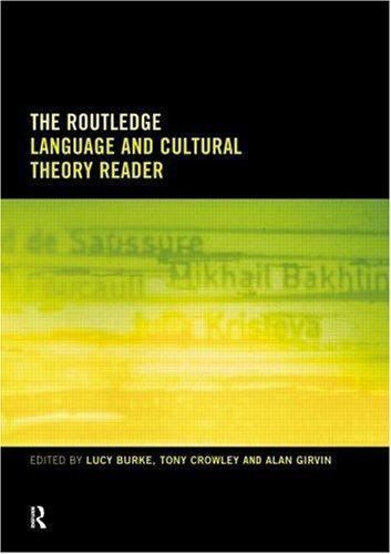 Routledge Language and Cultural Theory Reader by Tony Crowley (2000, Uk ...