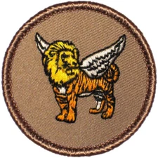 Flying Liger Patrol Patch - 2" Round Embroidered Patch (266)