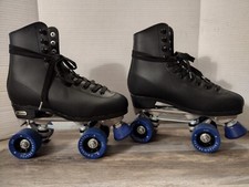 CHICAGO SKATES Men's Size US 7 UK 40 Black On Blue Wheels 2020 8601K Great Condi
