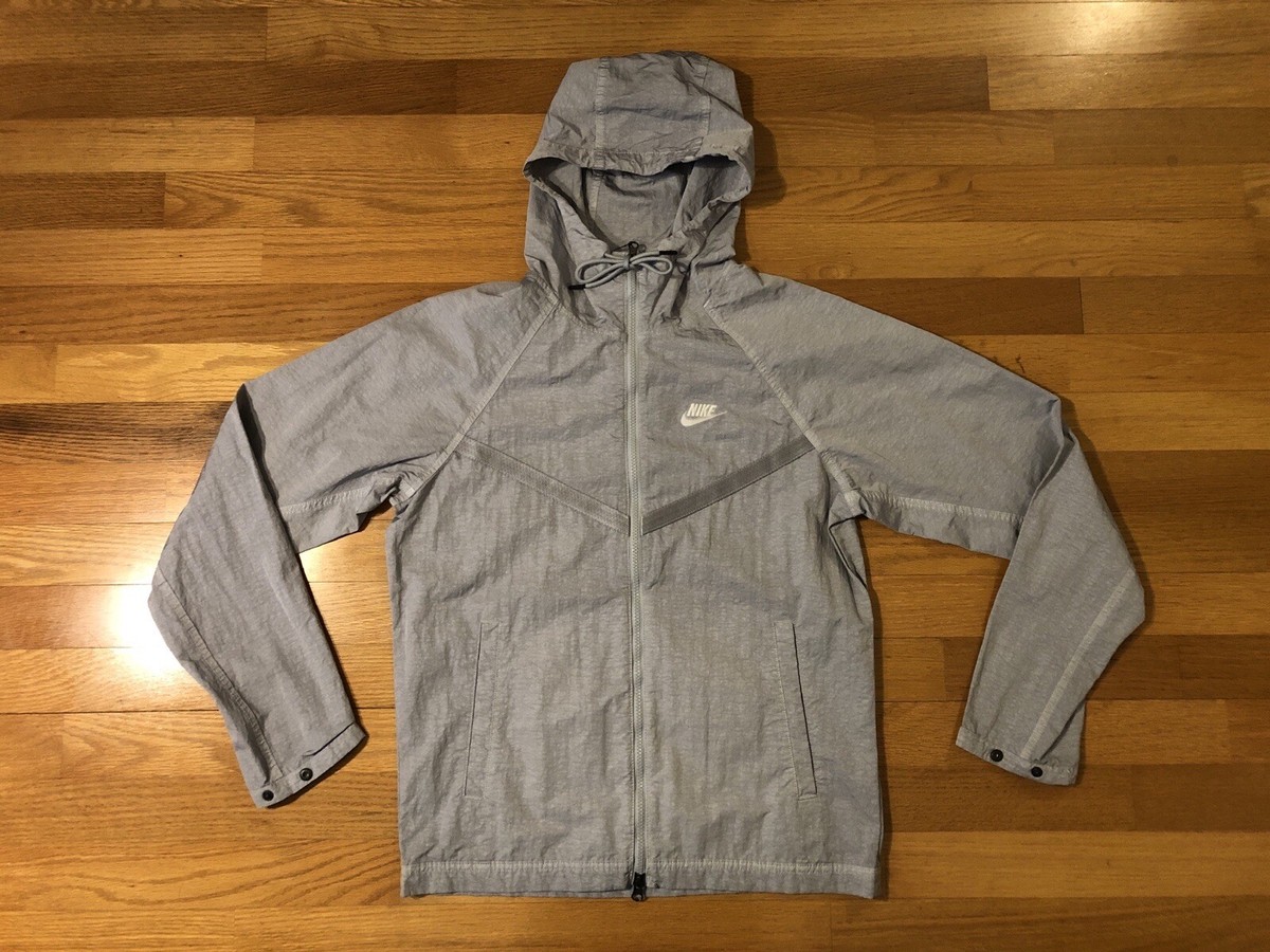 nike windrunner jacket wolf grey