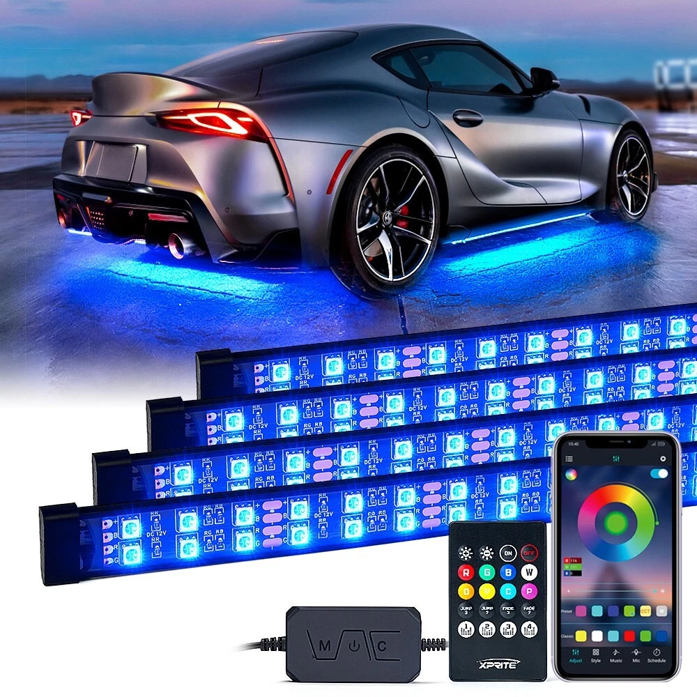 Double Row LED RGB Lights Strip Neon Underglow LED Kit Remote & Bluetooth APP
Opens in a new window