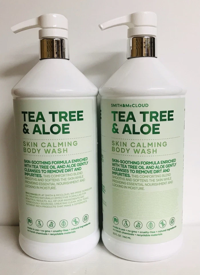 MAYTS, INC. 2-Pack Tea Tree & Aloe Skin Calming Body Wash 32 fl oz Each