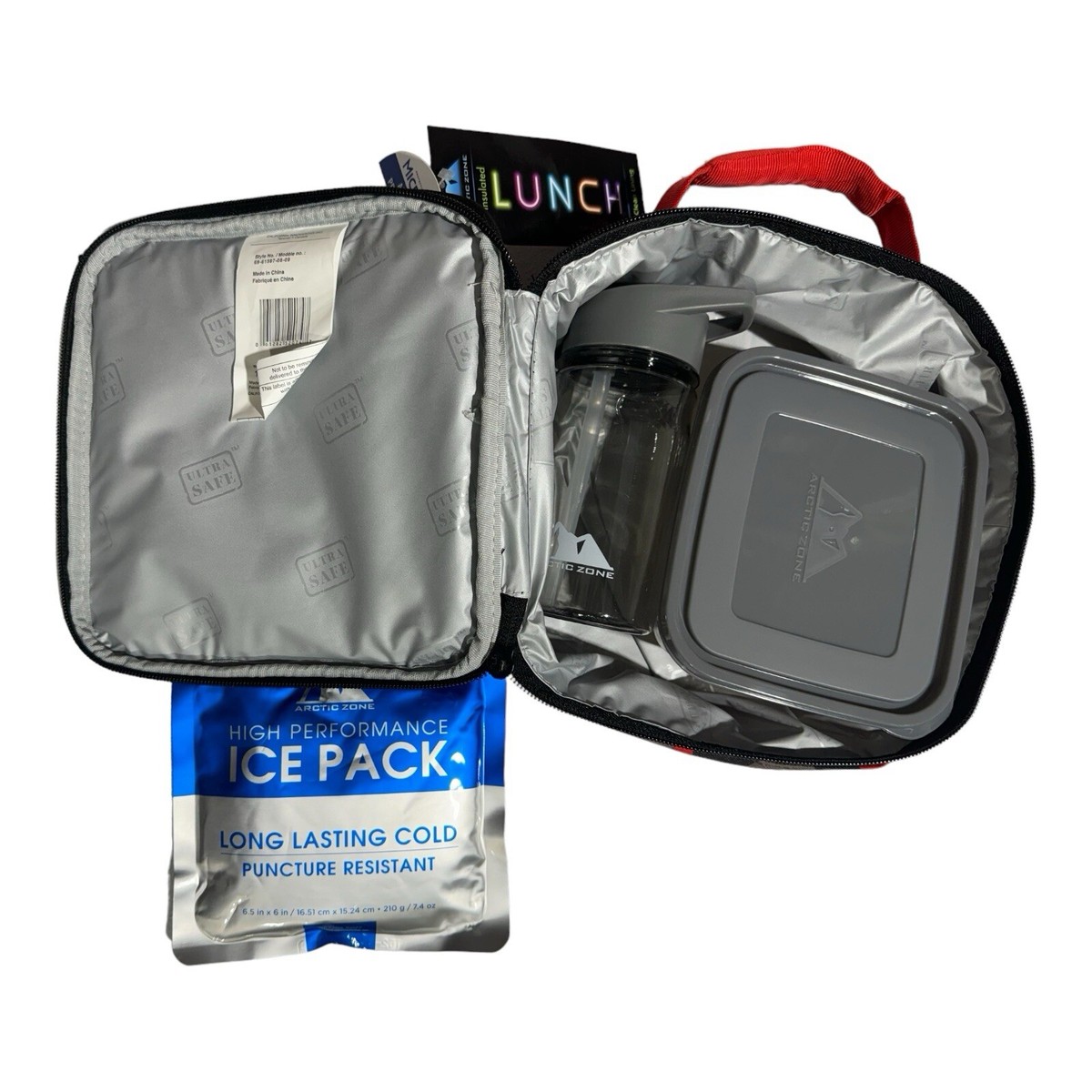 New Arctic Zone Lunch Box Bag Kit Insulated w/Ice Pack, Container